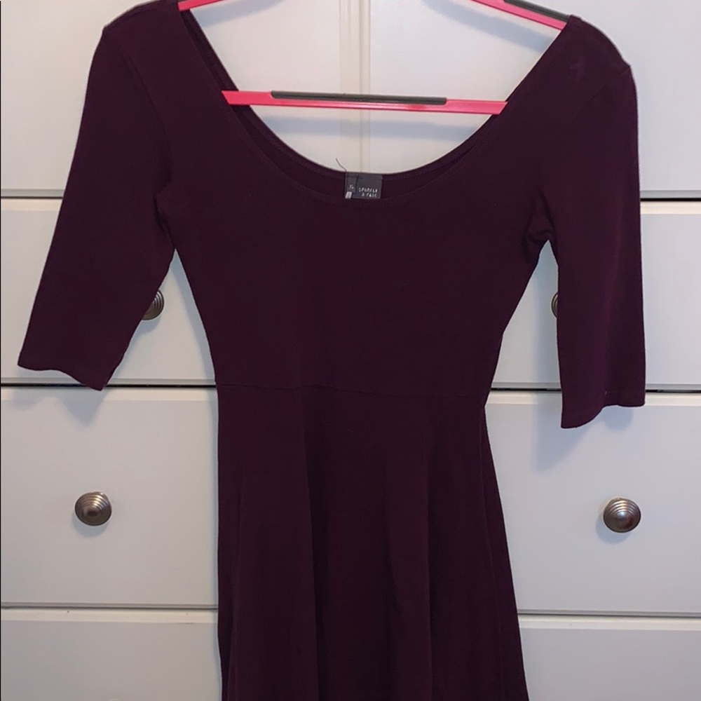 Dark purple dress